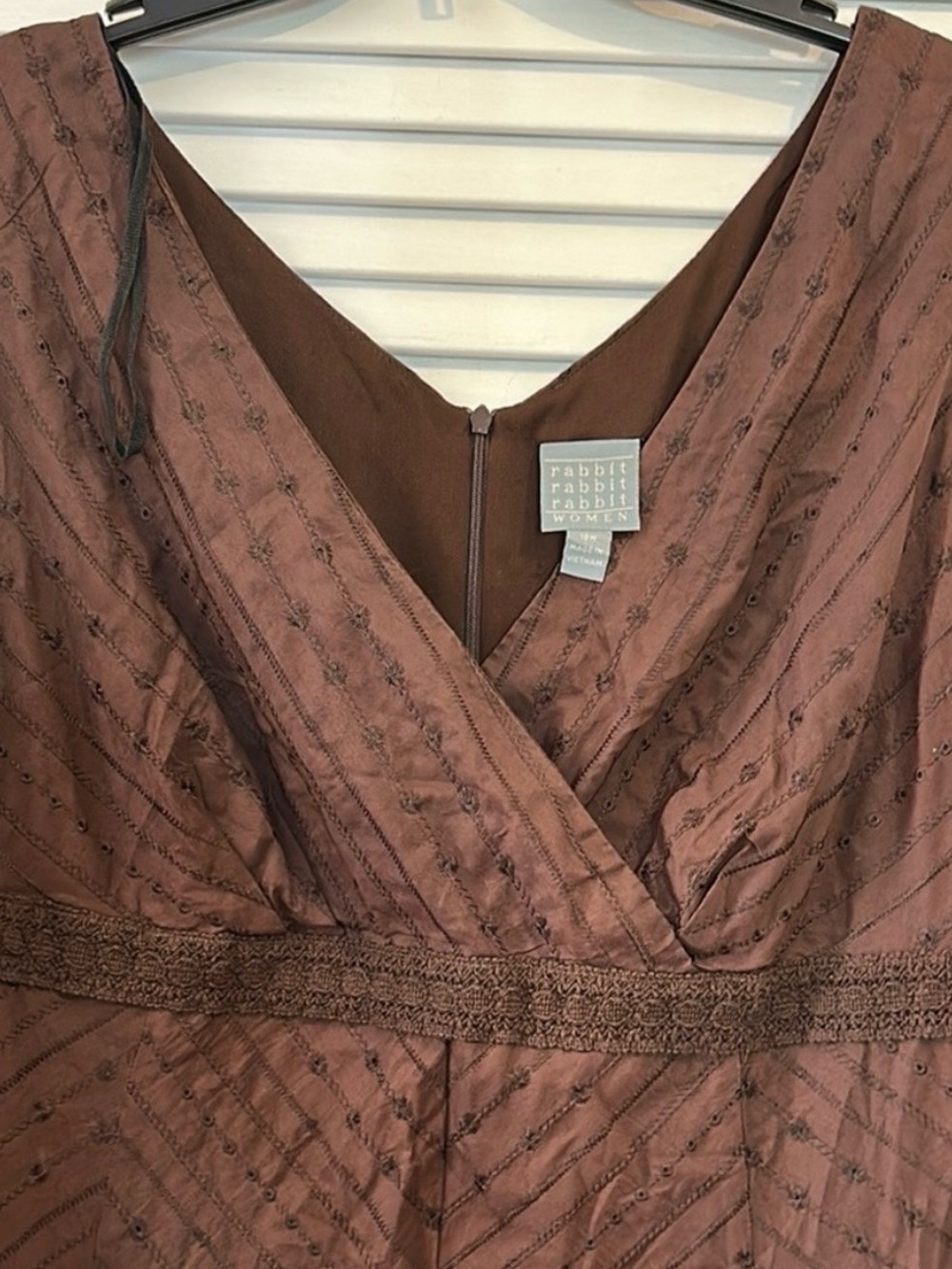 Rabbit Rabbit Rabbit Brown Midi Dress - 16W - Picture 3 of 5